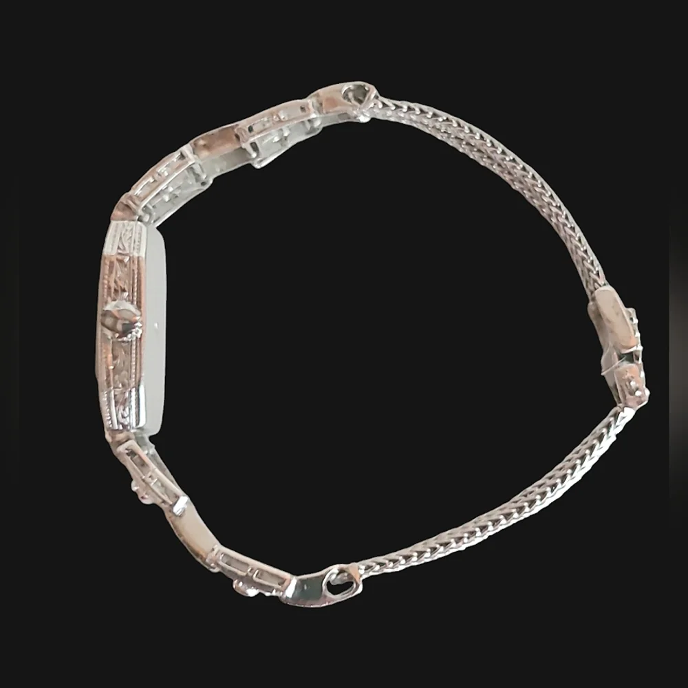 Baume & Mercier Handmade 1930s Art Deco Diamond & Platinum Wristwatch